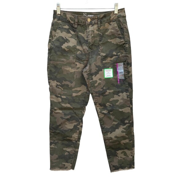 No boundaries Youth 7-9 Sz M Classic Camouflage High Waist skinny ankle pants - Picture 1 of 7